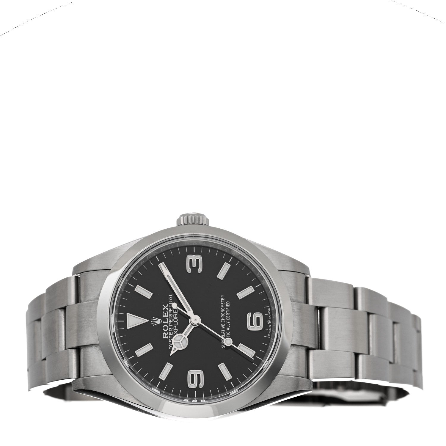 Rolex Stainless Steel 36mm Oyster Perpetual Explorer Watch Black 124270 2 of 5