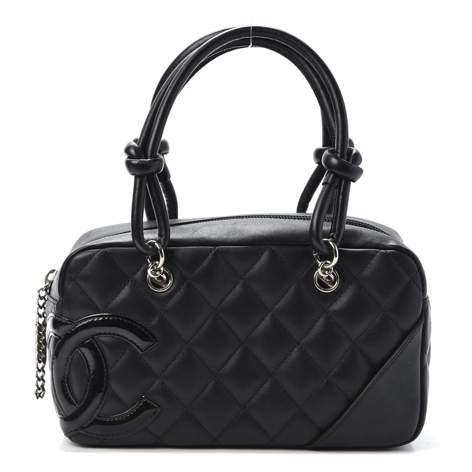 Chanel Calfskin Quilted Small Cambon Bowler Black 1 of 10