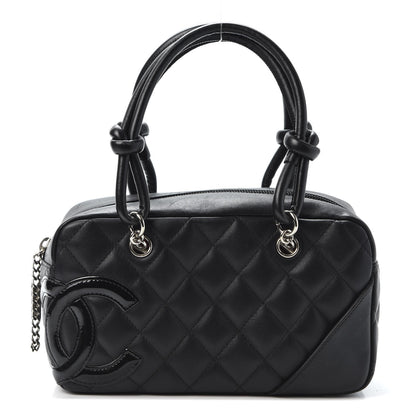 Chanel Calfskin Quilted Small Cambon Bowler Black 1 of 10