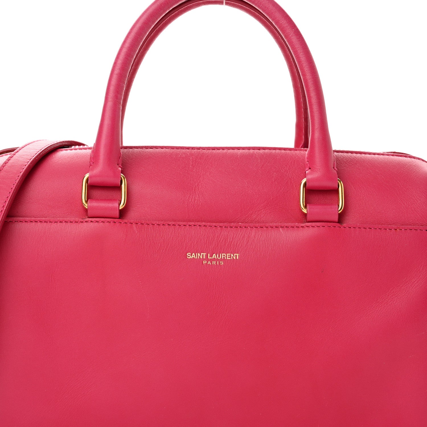 Saint Laurent Calfskin Classic Baby Duffle Fuchsia 7 of 13