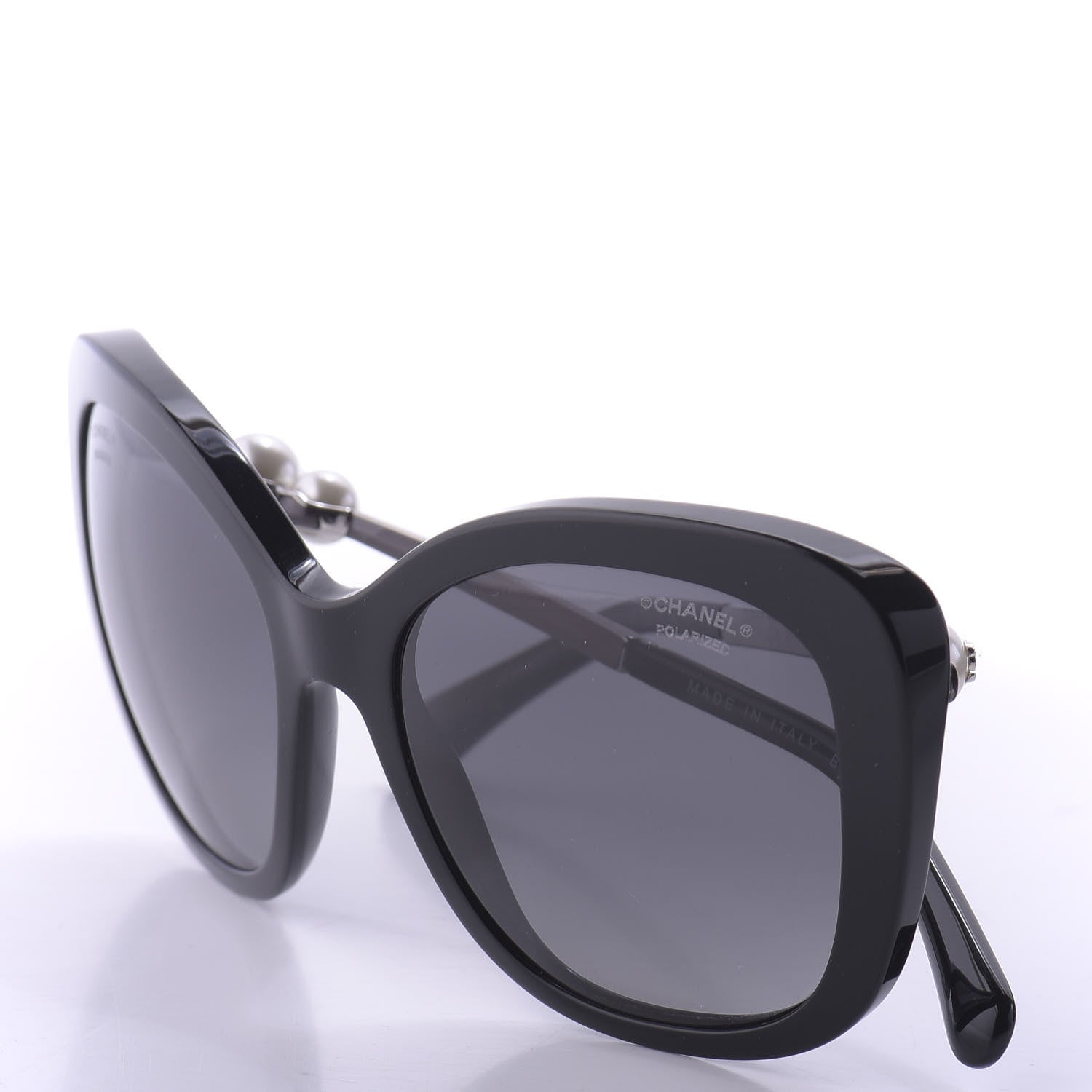 Chanel Polarized Pearl Sunglasses 5339-H Black 11 of 12