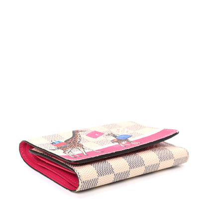 Louis Vuitton Damier Azur 2017 Christmas Animation Victorine Wallet 4 of 8