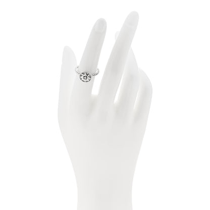 Christian Dior 18K White Gold Diamond Rose Des Vents Pave Ring 52 6 2 of 5