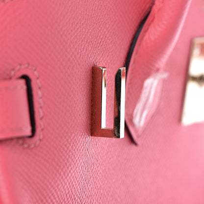 Hermes Epsom Horseshoe Birkin 30 Rose Azalee Jaune D'or 18 of 33