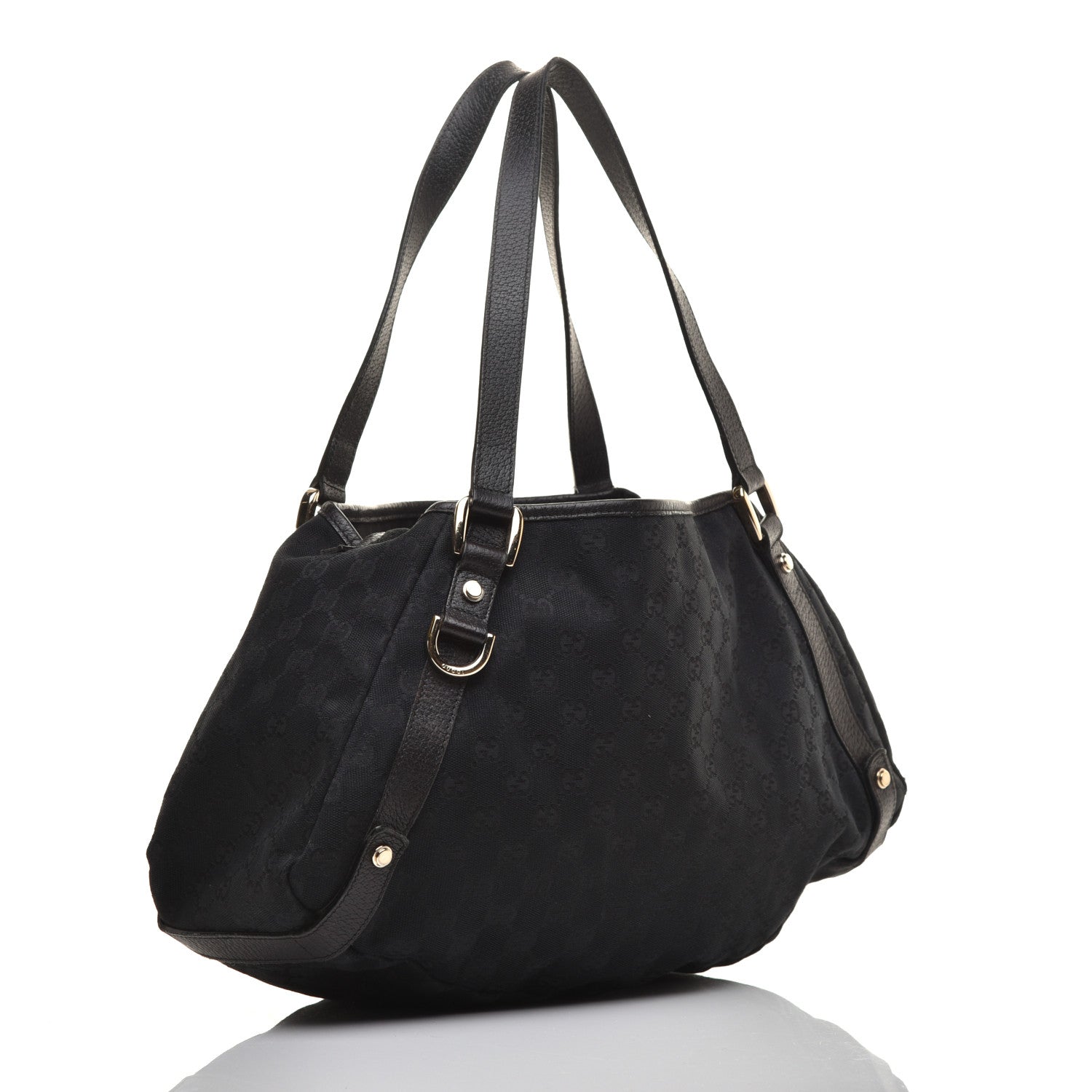 Gucci Monogram Medium Abbey Shoulder Bag Black 3 of 8