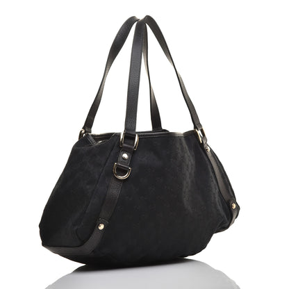 Gucci Monogram Medium Abbey Shoulder Bag Black 3 of 8