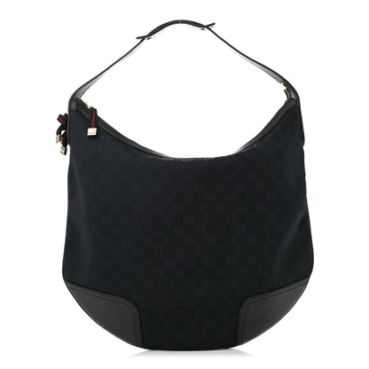 Gucci Monogram Large Princy Hobo Black 1 of 12