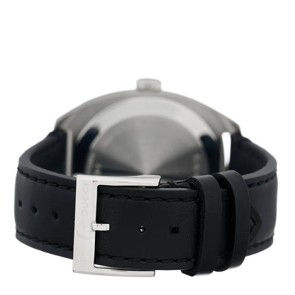 Gucci Stainless Steel Calfskin 40mm GG2570 Quartz Watch Black 3 of 5