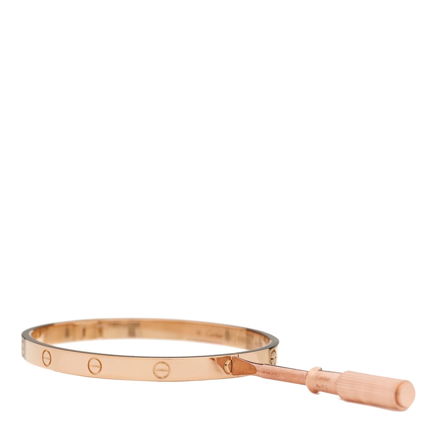 18K Pink Gold Medium LOVE Bracelet 17