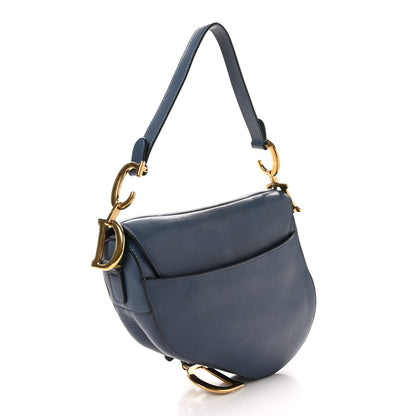 Christian Dior Calfskin Saddle Bag Sky Blue 3 of 10