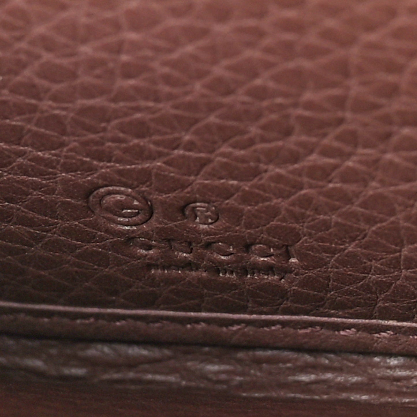 Dollar Calfskin Zip Around Wallet Rosy Phard