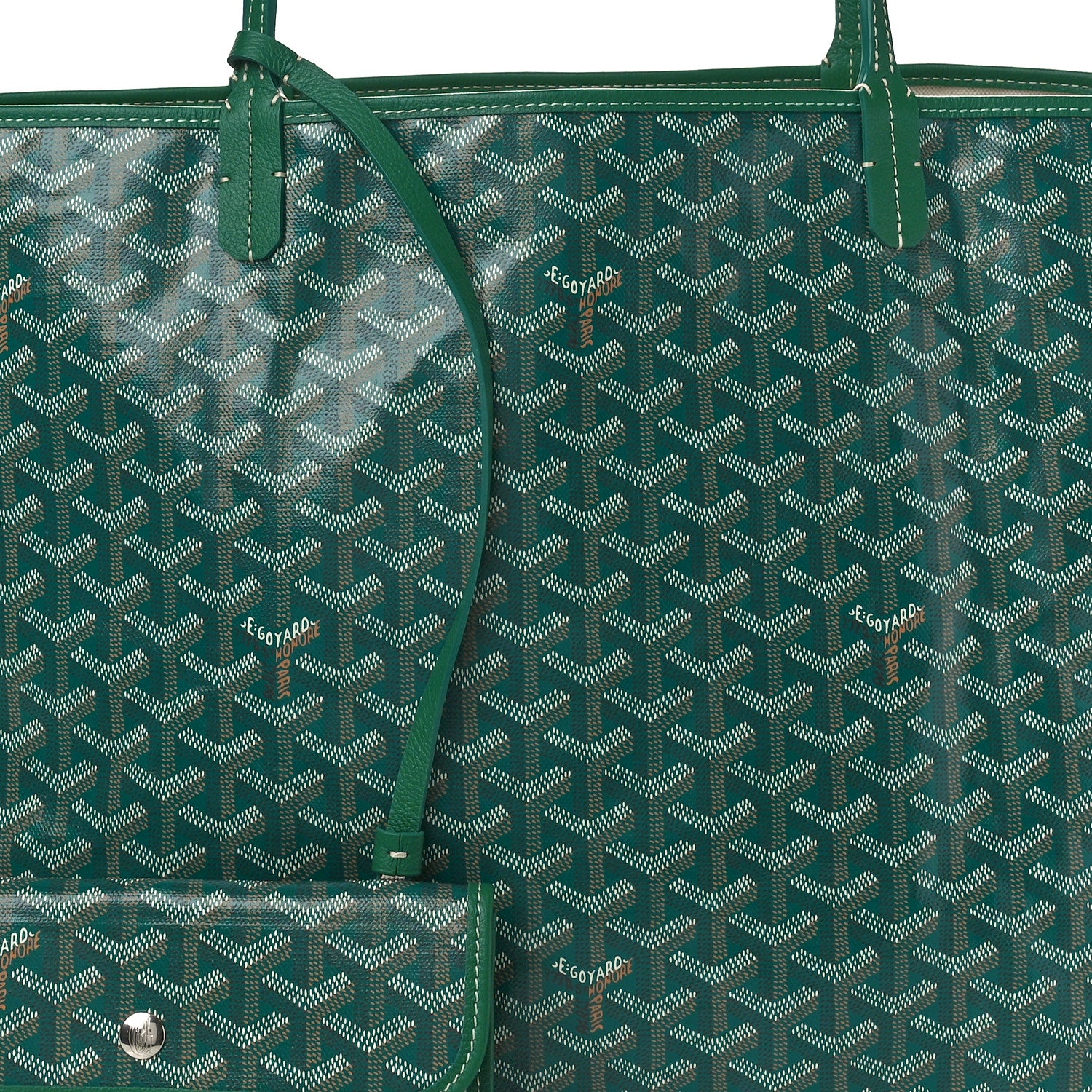 Goyard Goyardine Saint Louis GM Green 8 of 10