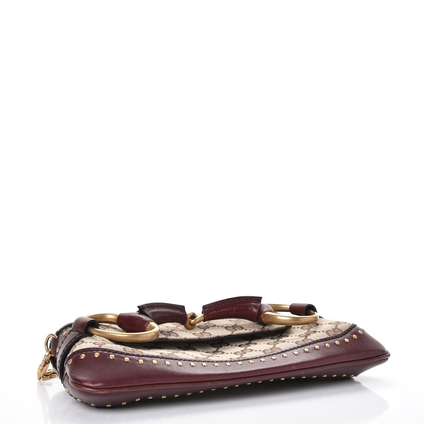 Monogram Studded Horsebit Clutch