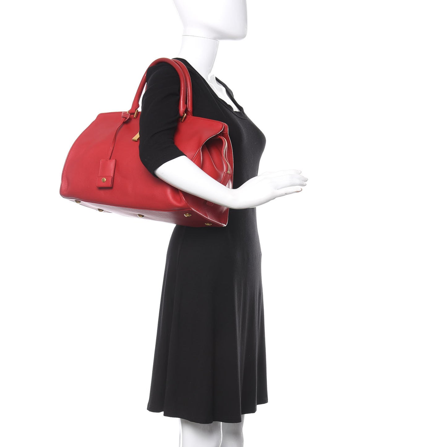 Calfskin Medium Classic Y Cabas Red