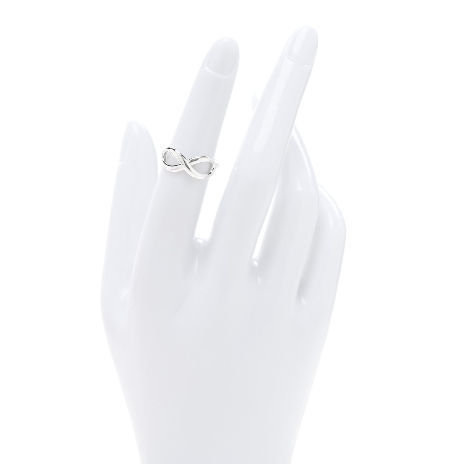 Tiffany Sterling Silver Infinity Ring 49 4.75 2 of 4