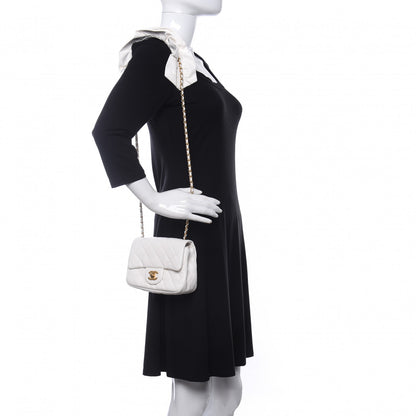 Chanel Calfskin Quilted Mini Romance Square Flap White 2 of 12