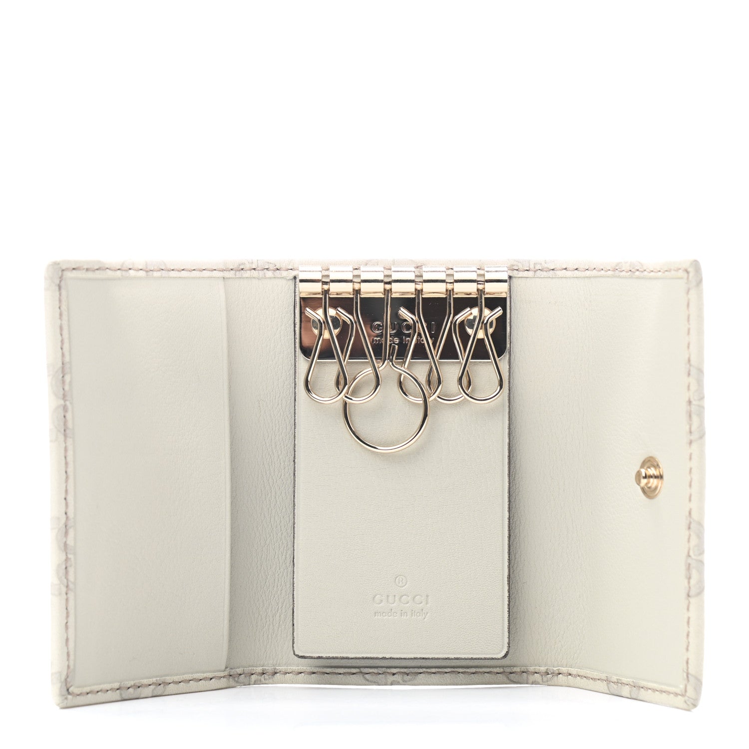 Gucci Guccissima 6 Key Holder Case White 5 of 7