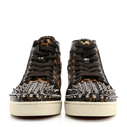 Christian Louboutin Pony Hair Spikes Orlato Flat Sneakers 35 Leopard 2 of 10