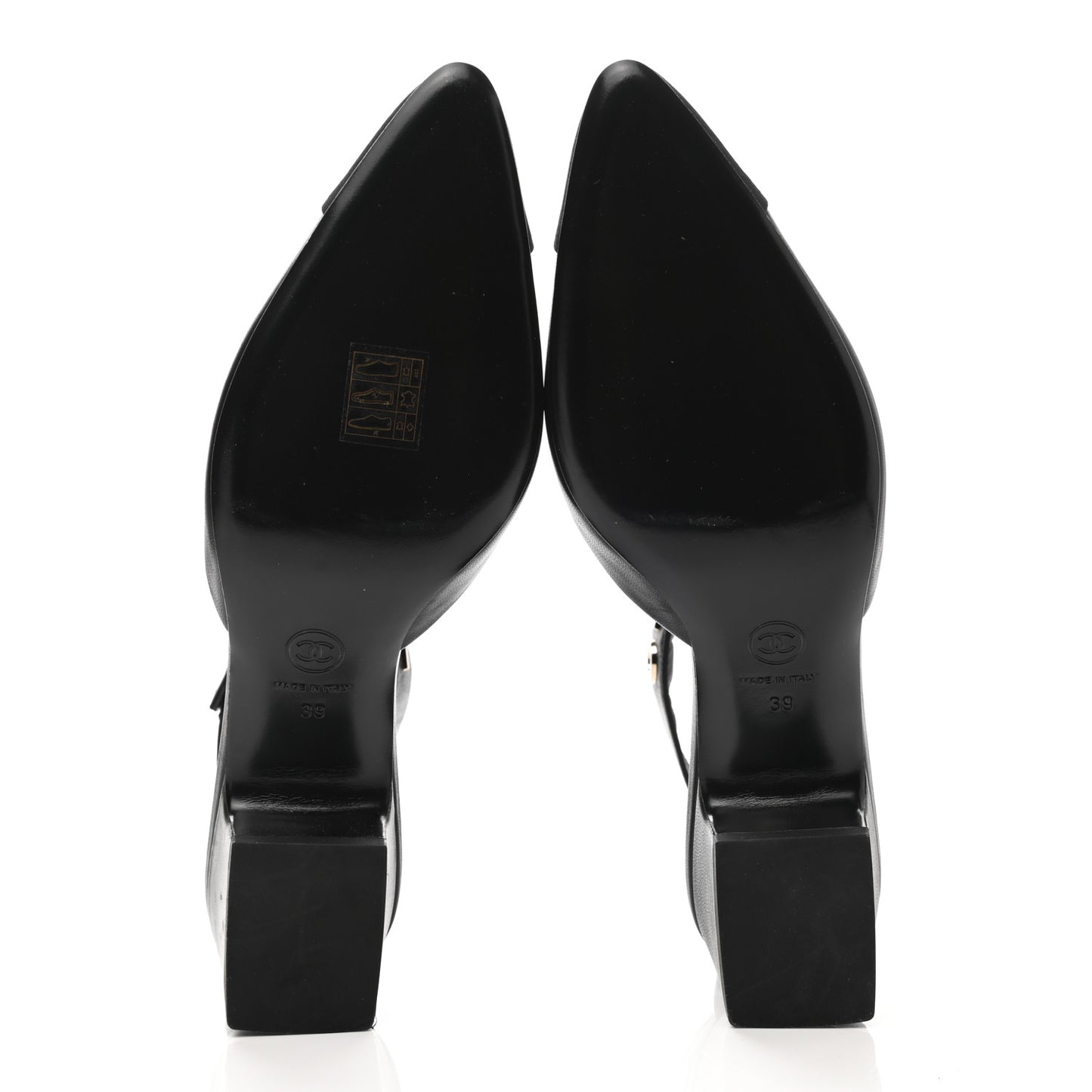 Lambskin Grosgrain Cap Toe Logo Ankle Strap Pumps 39 Black