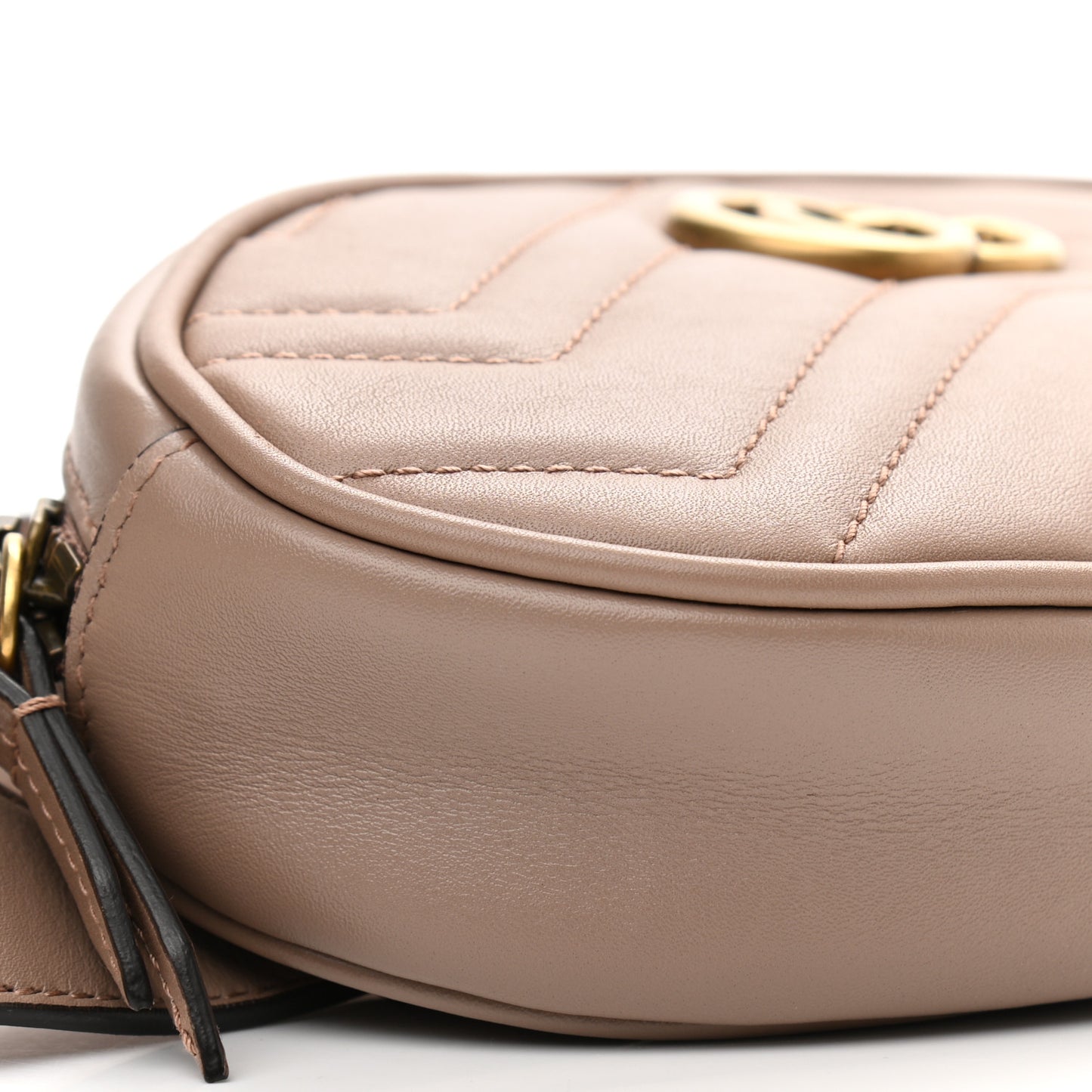Calfskin Matelasse GG Marmont Belt Bag 85 34 Porcelain Rose