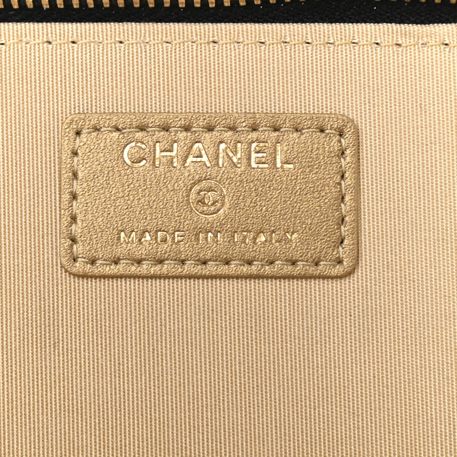 Chanel Lambskin Quilted Pearl Crush Small Vanity Case With Chain Black 6 of 9