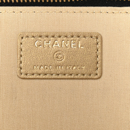 Chanel Lambskin Quilted Pearl Crush Small Vanity Case With Chain Black 6 of 9