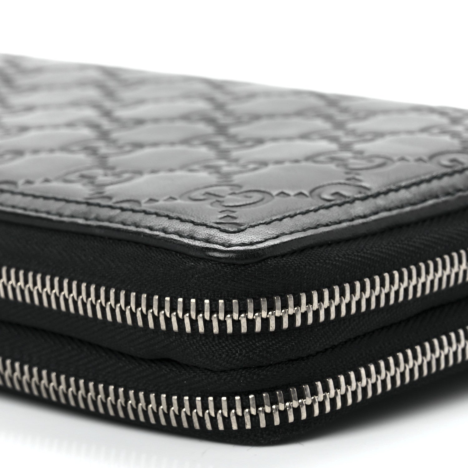 Gucci Guccissima Signature Travel Document Case Black 11 of 12