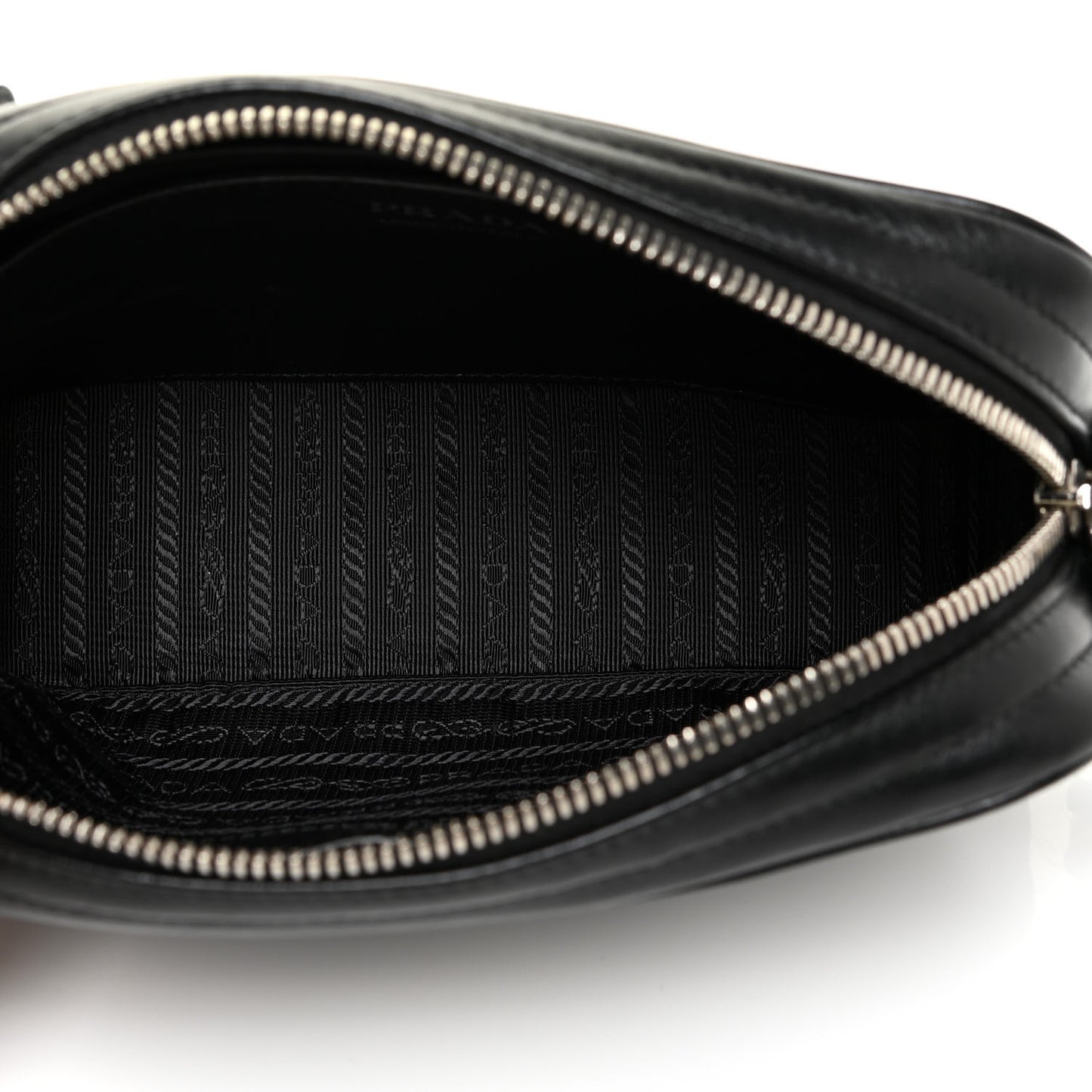 Soft Calfskin Impunture Diagramme Camera Bag Black
