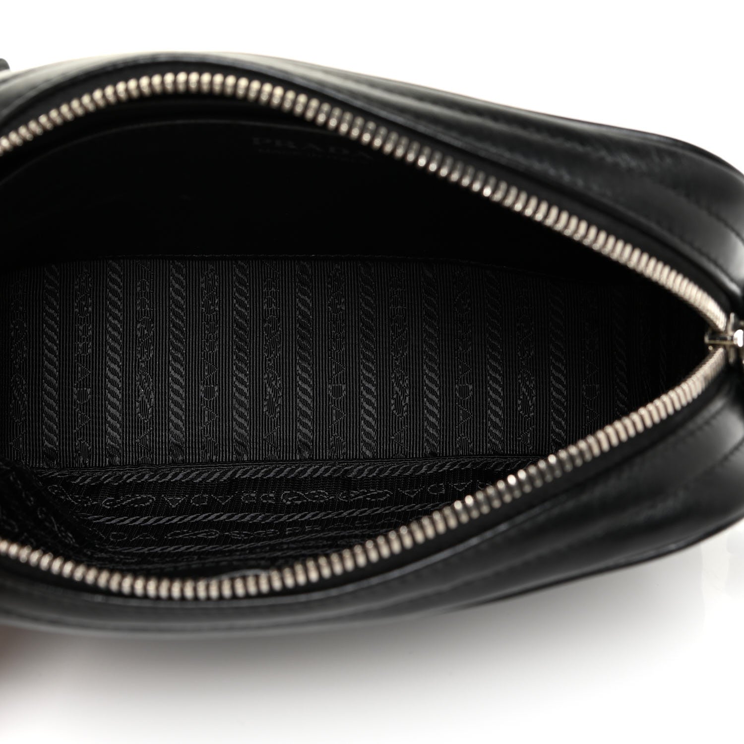 Prada Soft Calfskin Impunture Diagramme Camera Bag Black 5 of 12