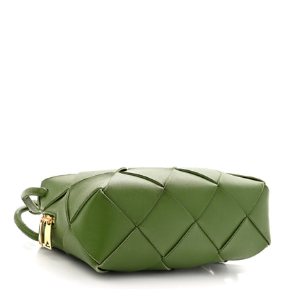 Bottega Veneta Lambskin Maxi Intreccio Small Cassette Camera Bag Avocado 4 of 9