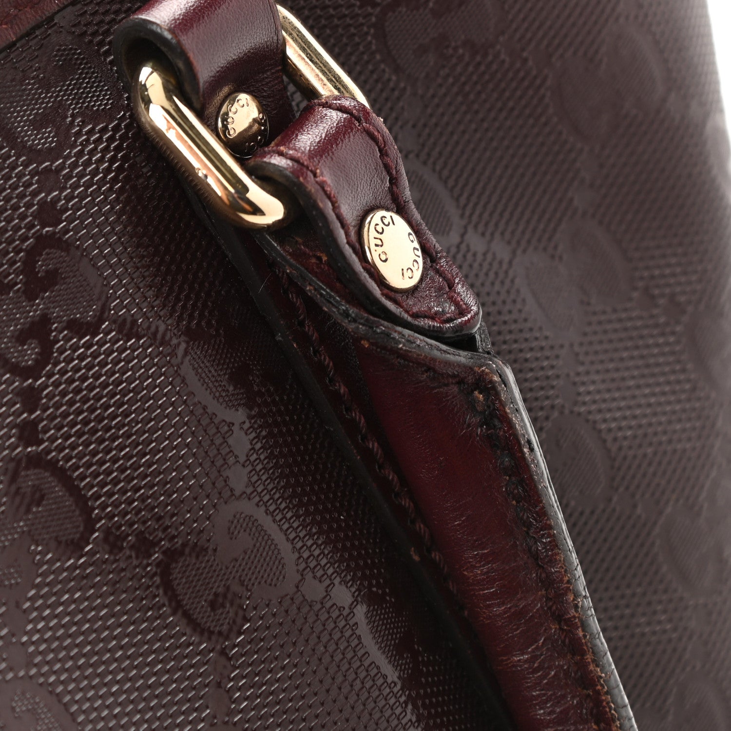 Gucci Imprime Monogram Medium Joy Tote Bag Bordeaux 13 of 14