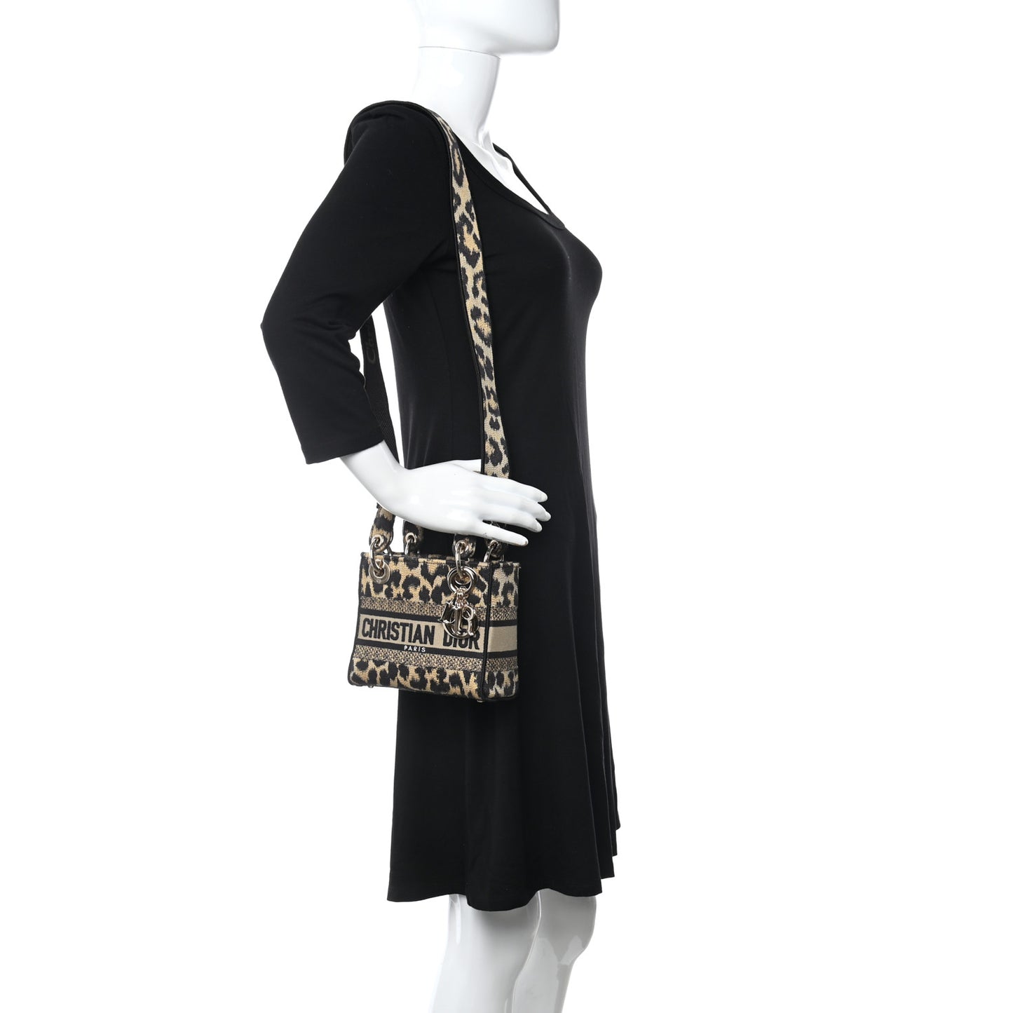 Canvas Mini Mizza Embroidered Lady D-Lite Beige Multicolor