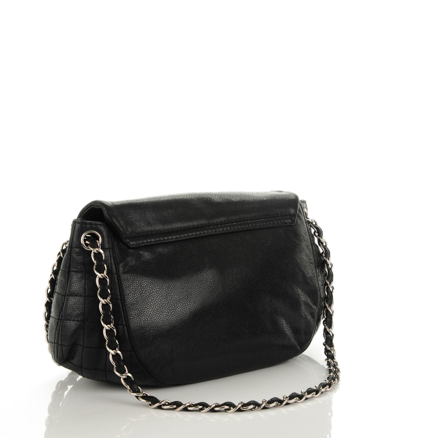 Chanel Caviar Half Moon Large Flap Black 3 of 7