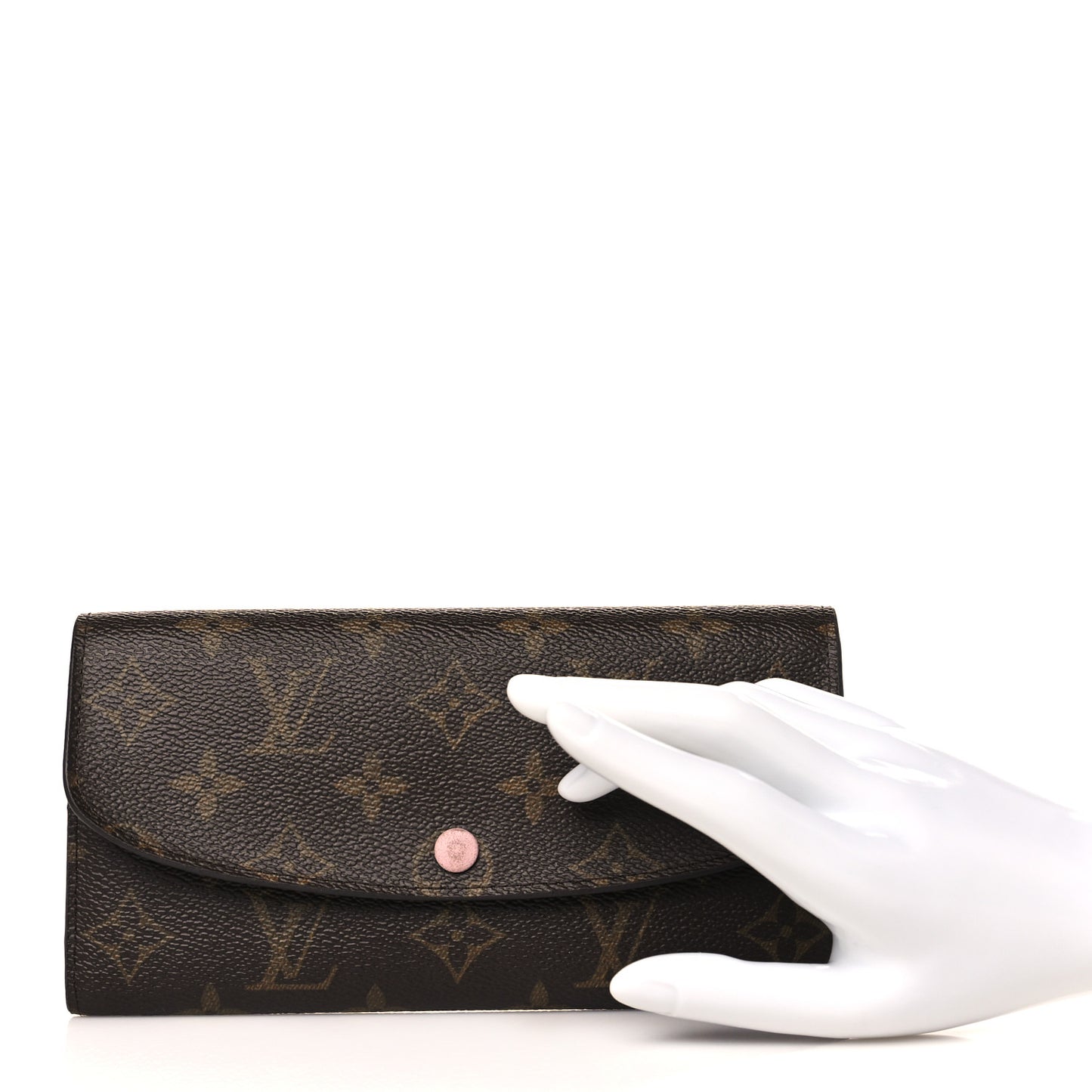 Monogram Emilie Wallet Rose Ballerine