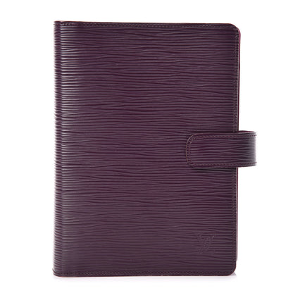 Louis Vuitton Epi Medium Ring Agenda Cover Cassis 1 of 10