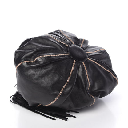 Chanel Lambskin Satin Reversible Sac Cordon Black 17 of 21