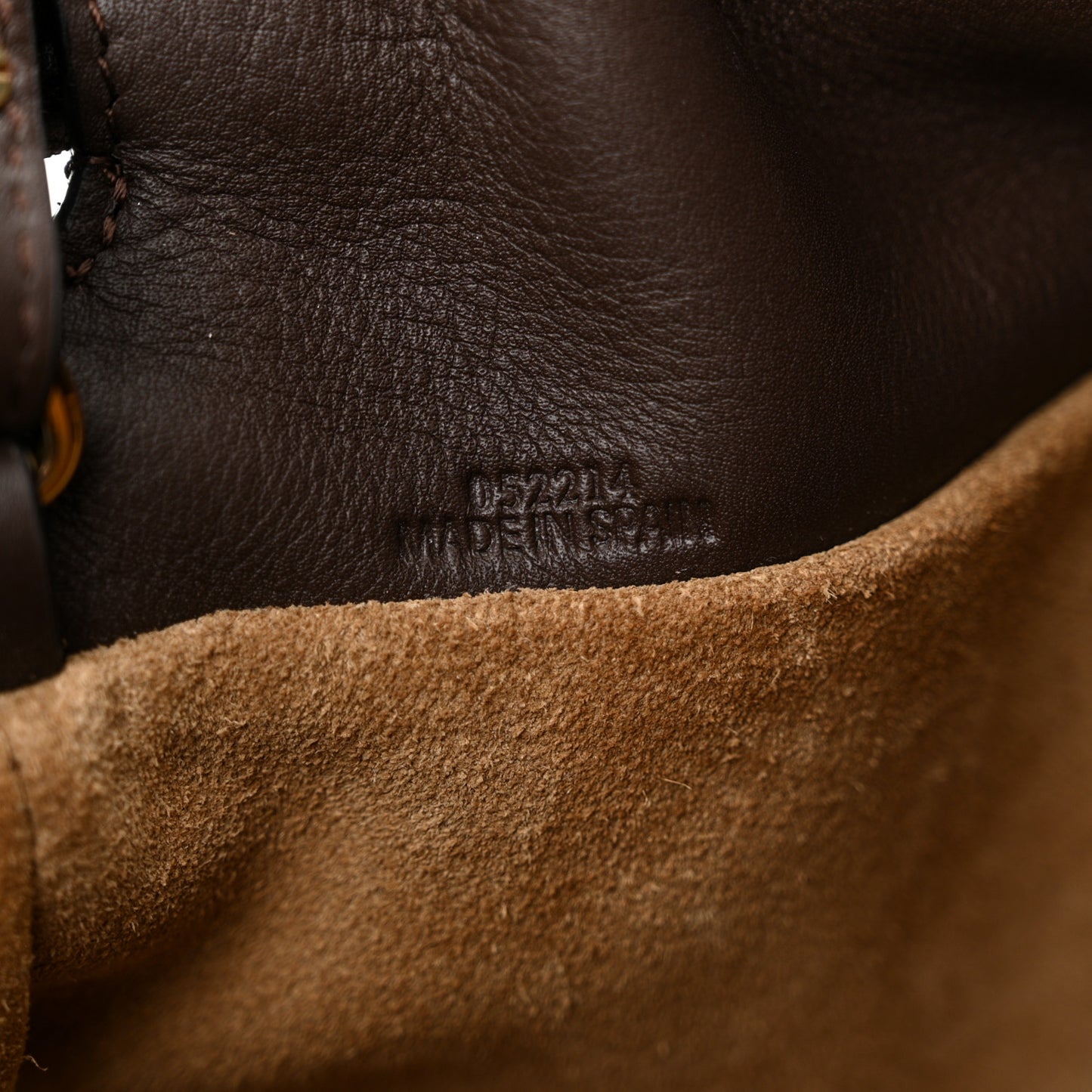 Nappa Medium Flamenco Knot Bag Chocolate