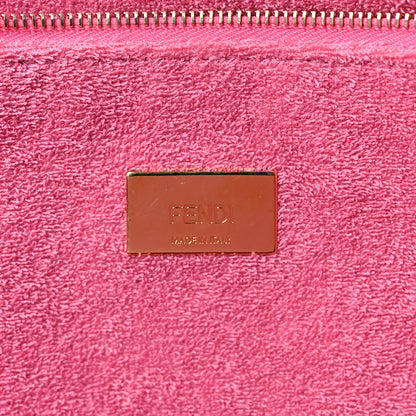 Fendi Terrycloth Plexiglass FF Embossed XL Fendi Sunshine Shopper Tote Lollypop 6 of 10