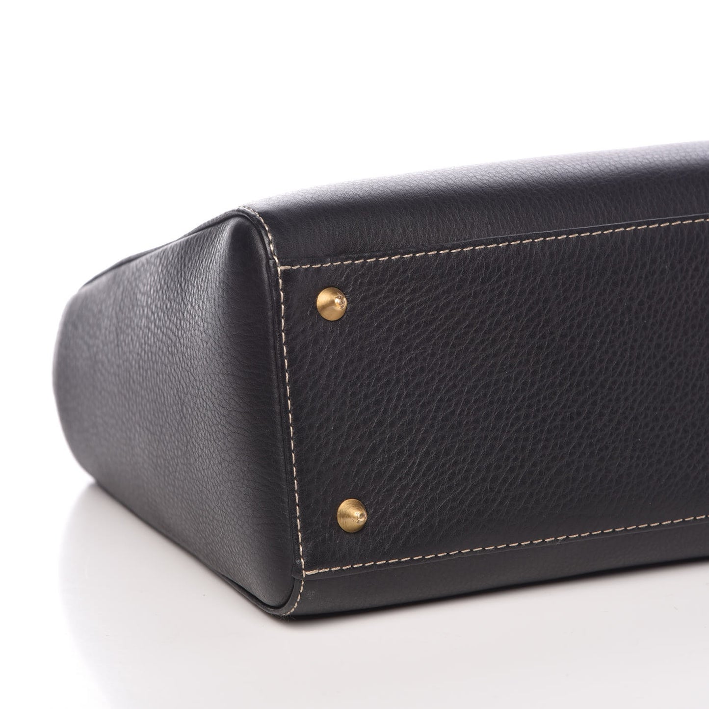 Grained Calfskin Medium Lady Dior Black