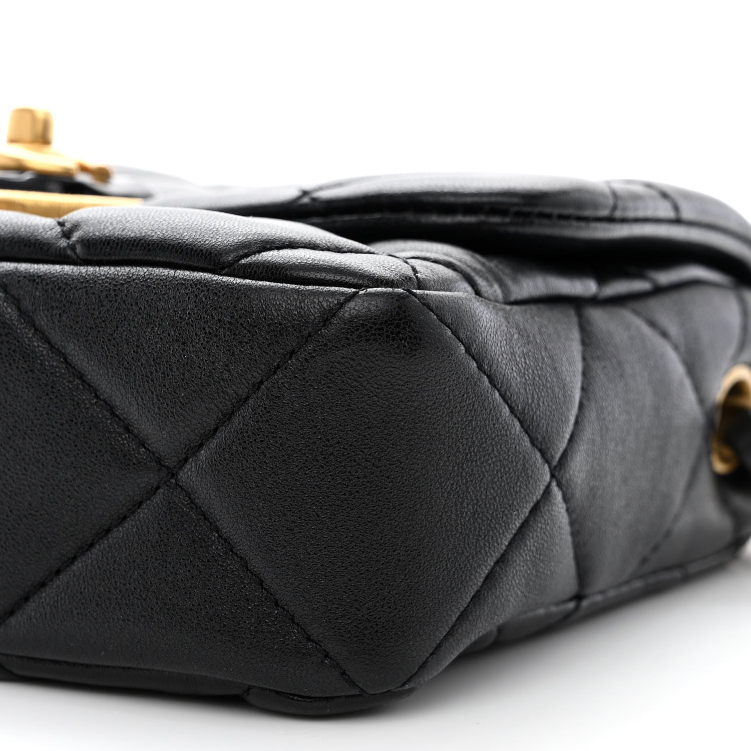 Chanel Lambskin Plexiglass Quilted Coco Love Mini Flap Black 10 of 11
