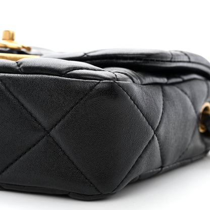 Chanel Lambskin Plexiglass Quilted Coco Love Mini Flap Black 10 of 11