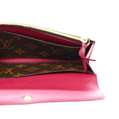 Louis Vuitton Monogram Emilie Wallet Fuchsia 5 of 9