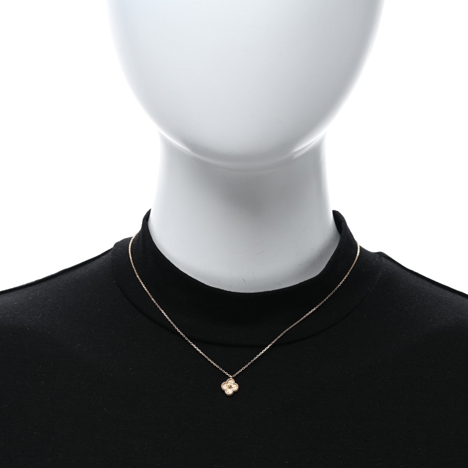 Van Cleef & Arpels VAN CLEEF & ARPELS 18K Rose Gold Sweet Alhambra Pendant Necklace 2 of 5