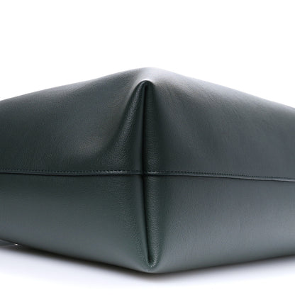 Saint Laurent Calfskin Large Shopping Tote Dark Green 9 of 10