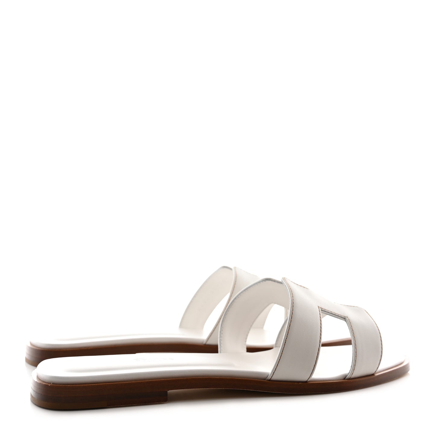 Box Calfskin Oran Sandals 38.5 White