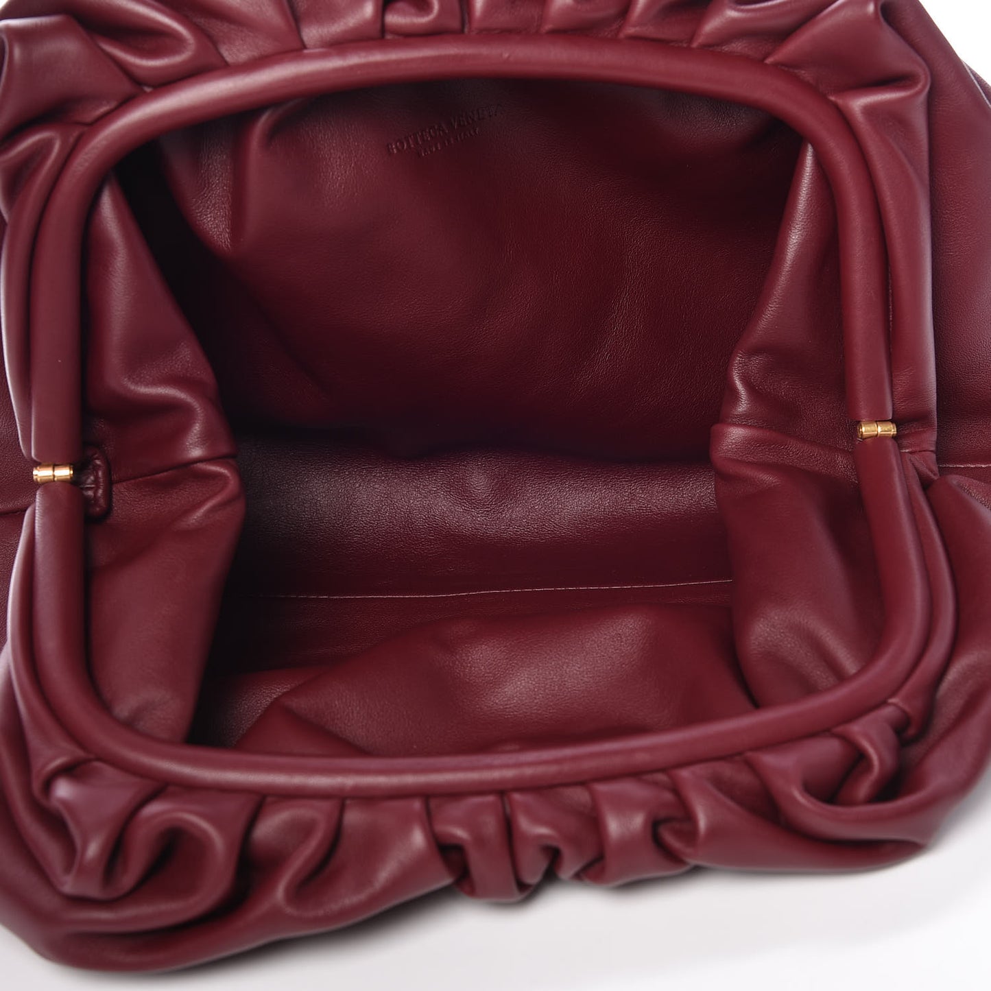 Smooth Butter Calf The Pouch Oversized Clutch Bordeaux
