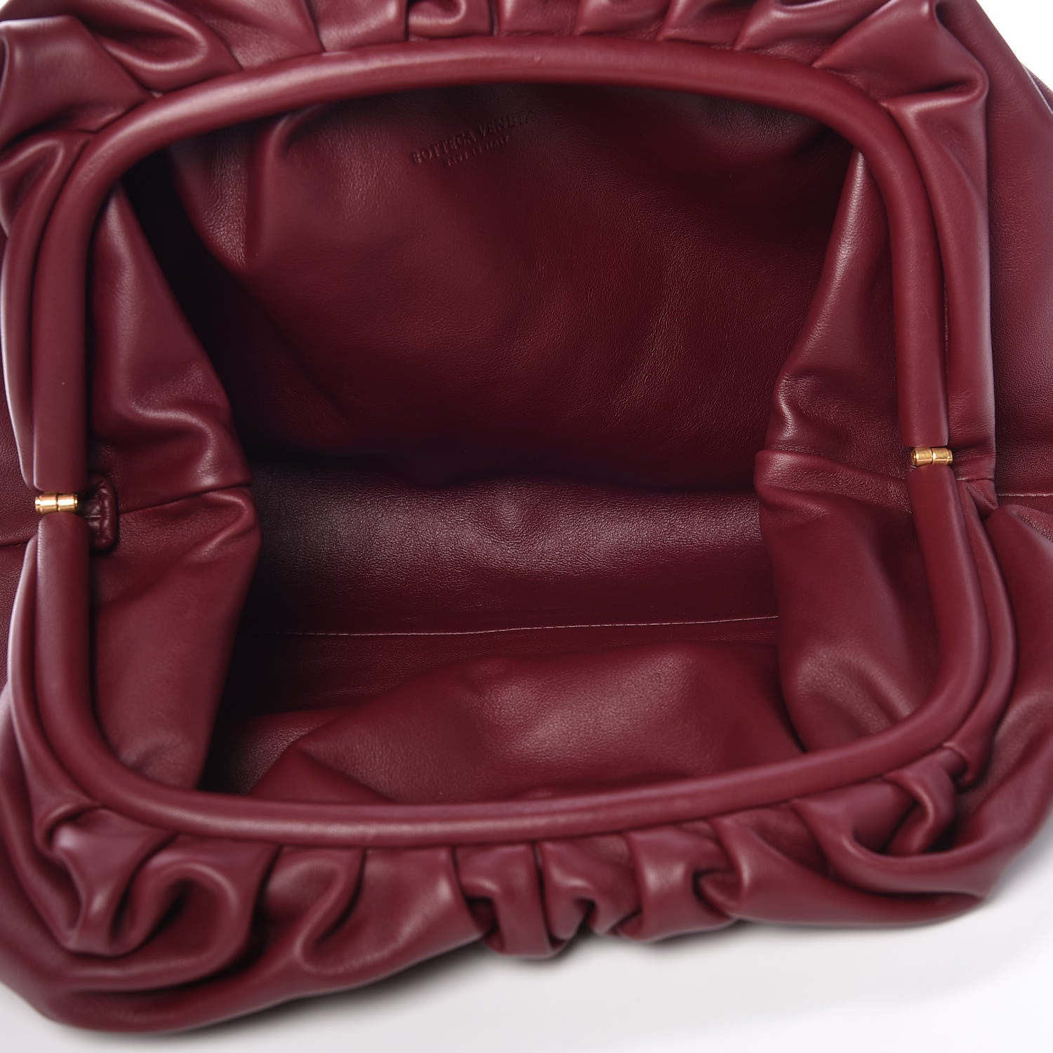 Bottega Veneta Smooth Butter Calf The Pouch Oversized Clutch Bordeaux 5 of 10