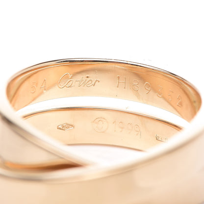 Cartier 18K Yellow Gold 9mm Paris Nouvelle Vague Ring 54 6.75 4 of 6