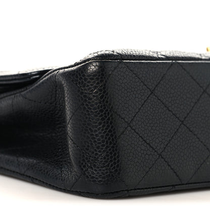 Chanel Caviar Quilted Medium Double Flap Black 9 of 10