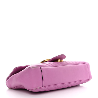 Gucci Calfskin Matelasse Medium GG Marmont Shoulder Bag Candy Mousse 4 of 20